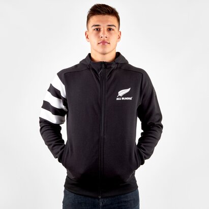 adidas Nlle Zélande All Blacks 2018/19 - Pull de Rugby à Capuche Zippé